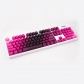 104+4 OEM Profile PBT Dip-dye Gradient Keycaps Set Cherry MX Switch for Mechanical Gaming Keyboard Blue / White / Pink Keycap